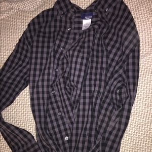 Boys black flannel